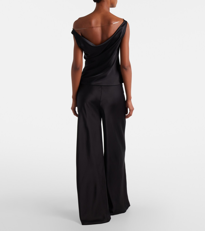 Satin wide-leg pants 5