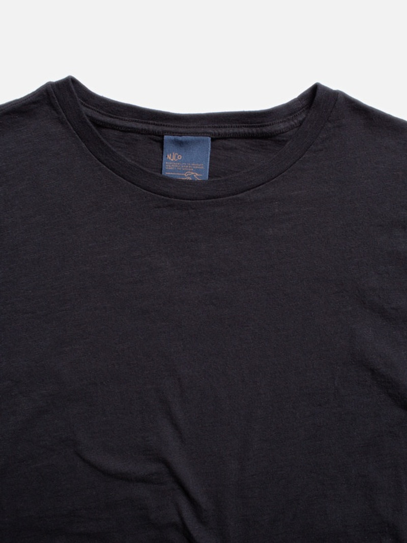 Nudie Jeans Roffe Slub T-Shirt Black outlook
