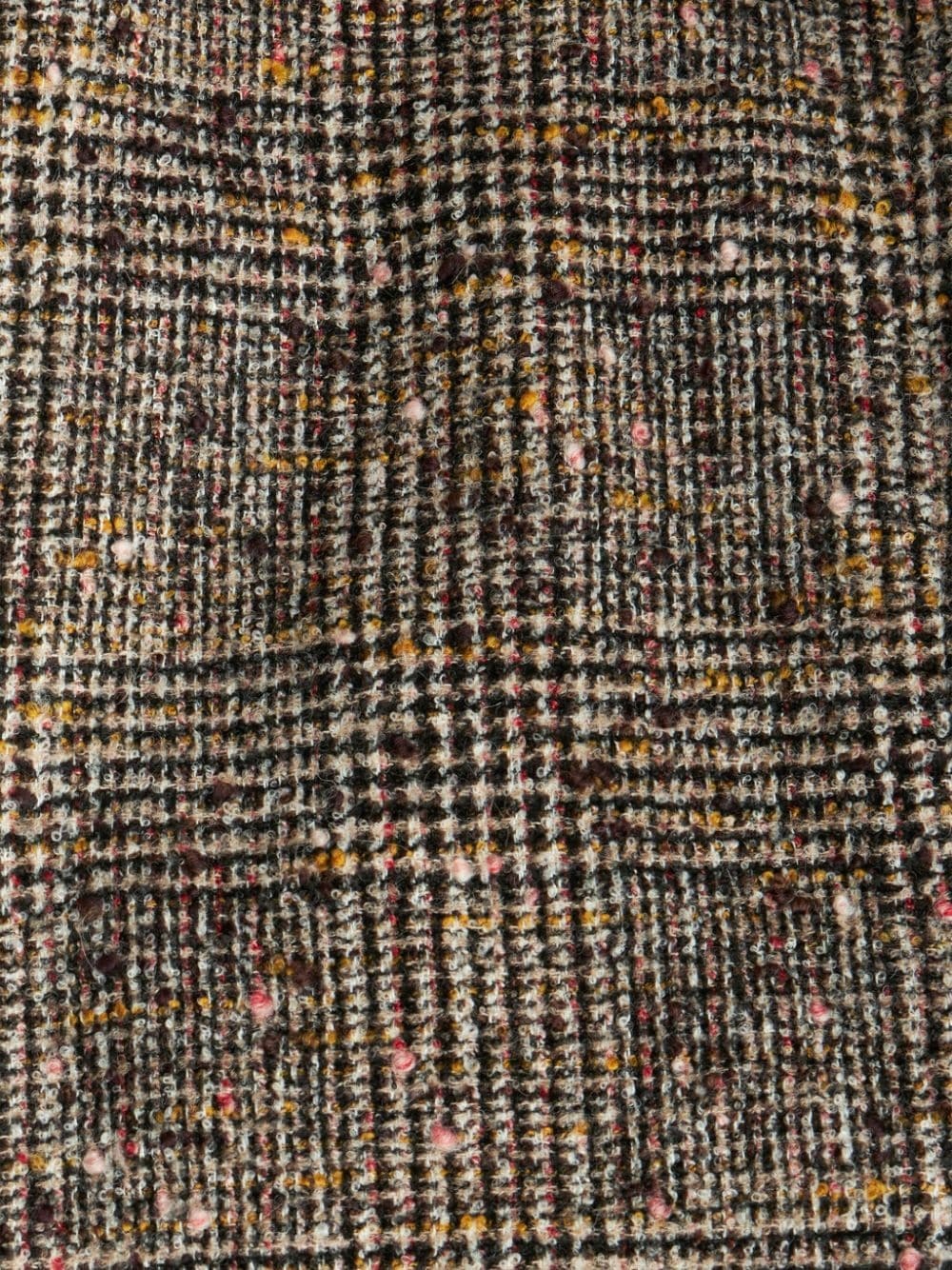 notched-lapels check-pattern blazer - 6