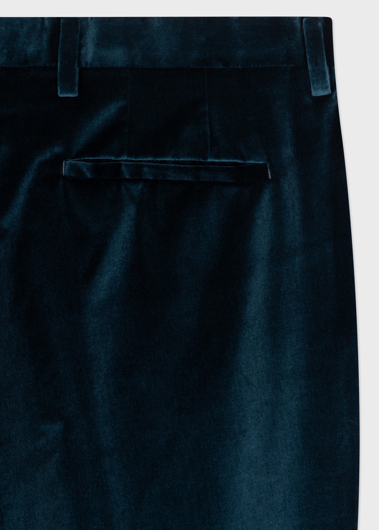 Navy Velvet Trousers - 2