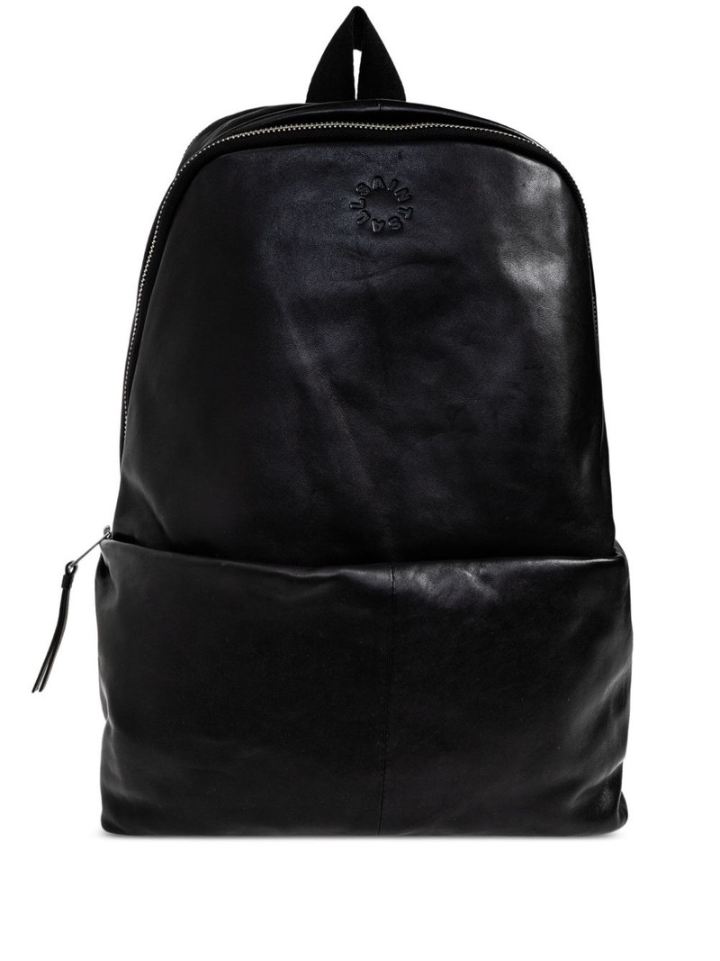 Finn logo-embossed leather backpack 1