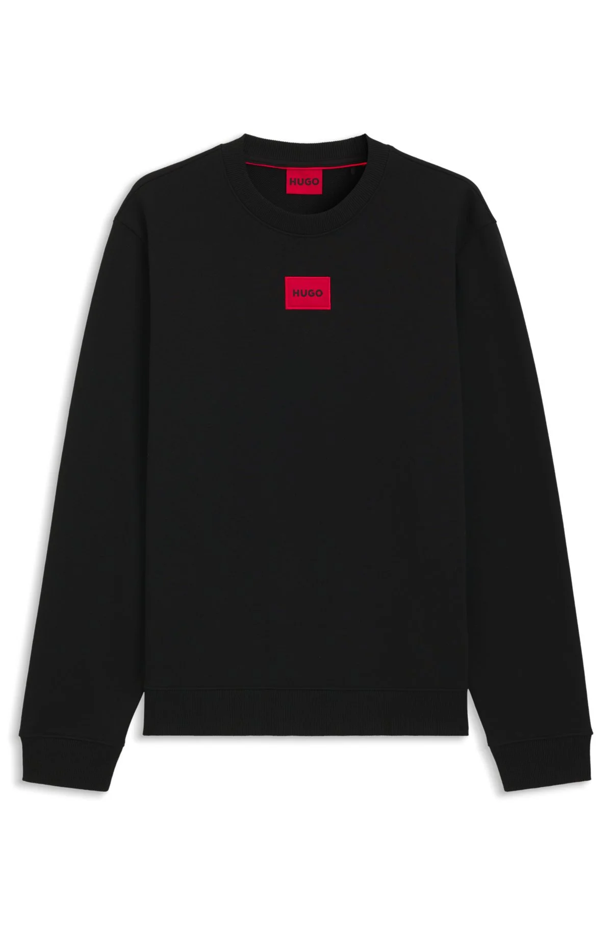 COTTON-TERRY REGULAR-FIT SWEATSHIRT WITH LOGO LABEL - 1