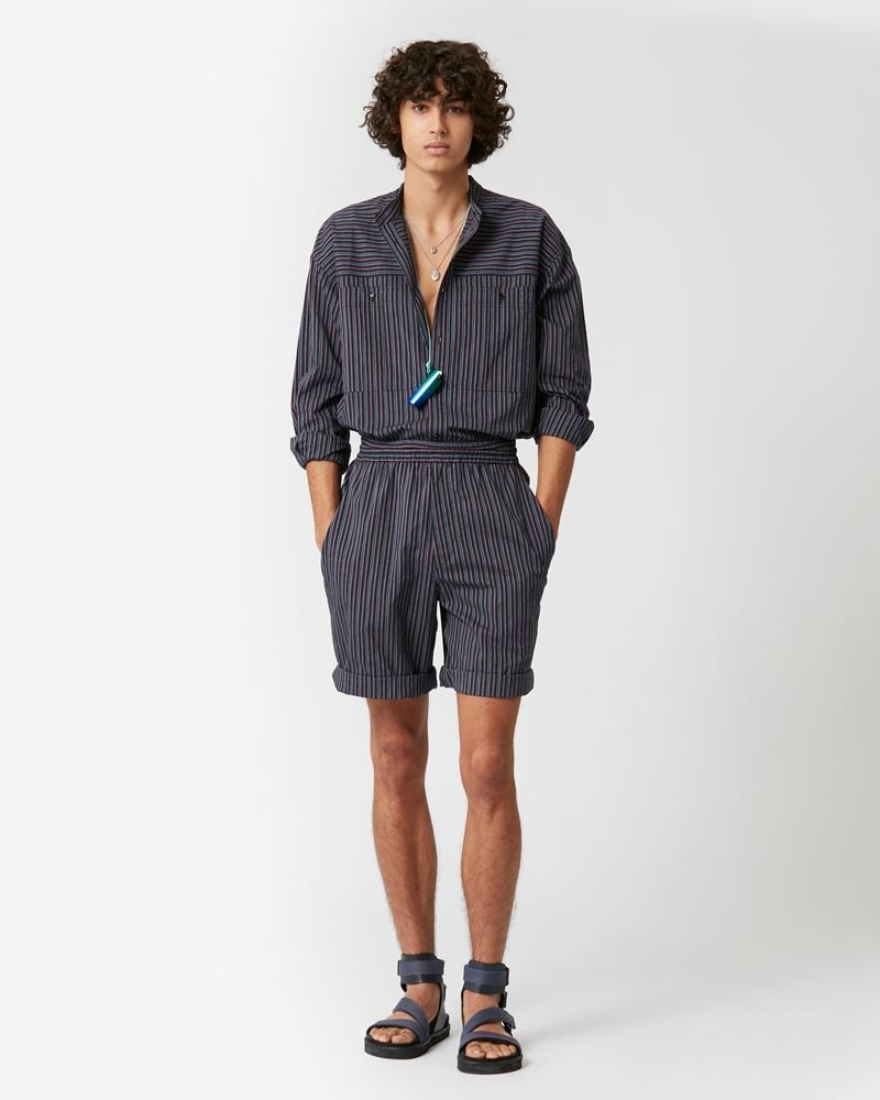 Isabel Marant TAYAN STRIPED SHORTS outlook