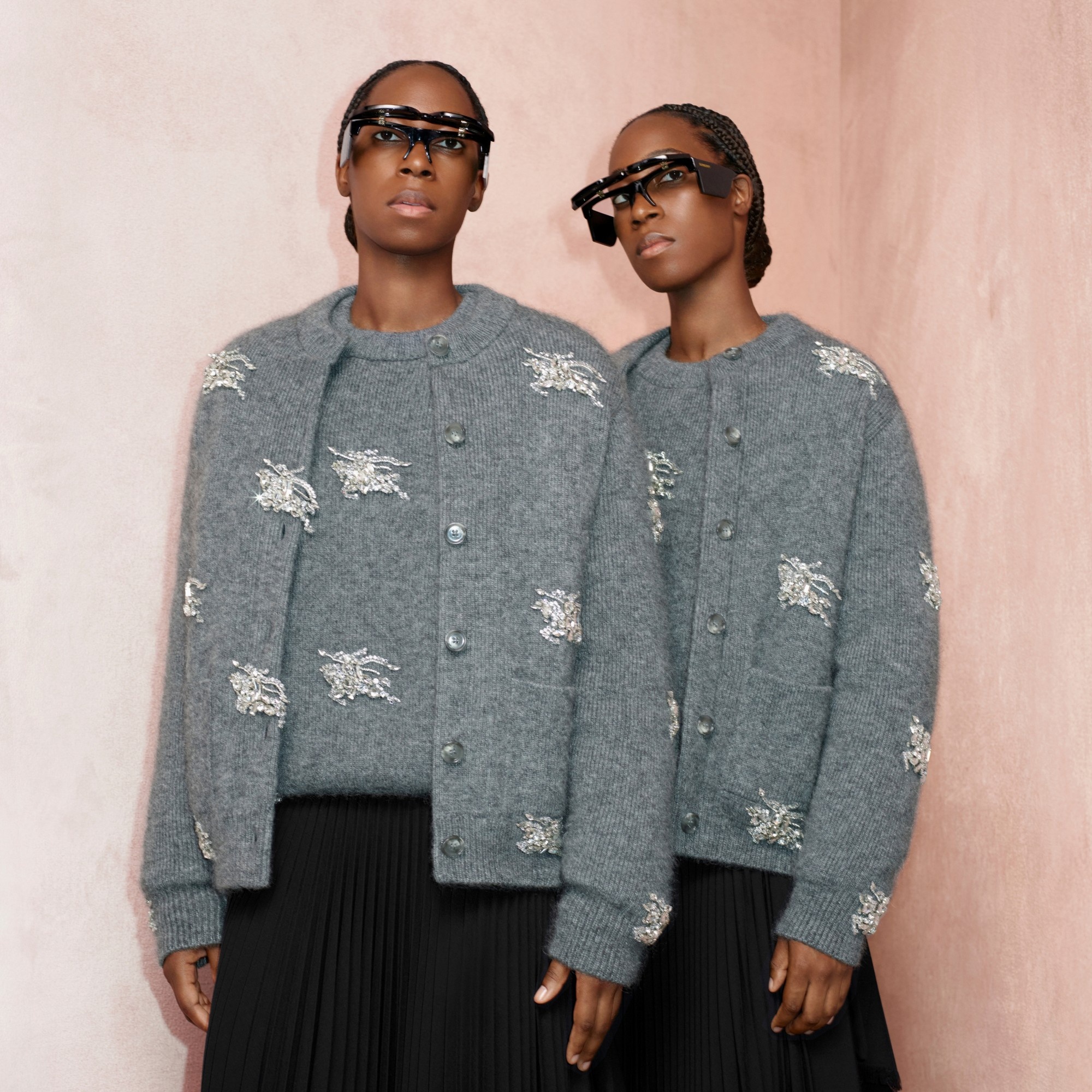 Crystal EKD Wool Mohair Blend Sweater - 6