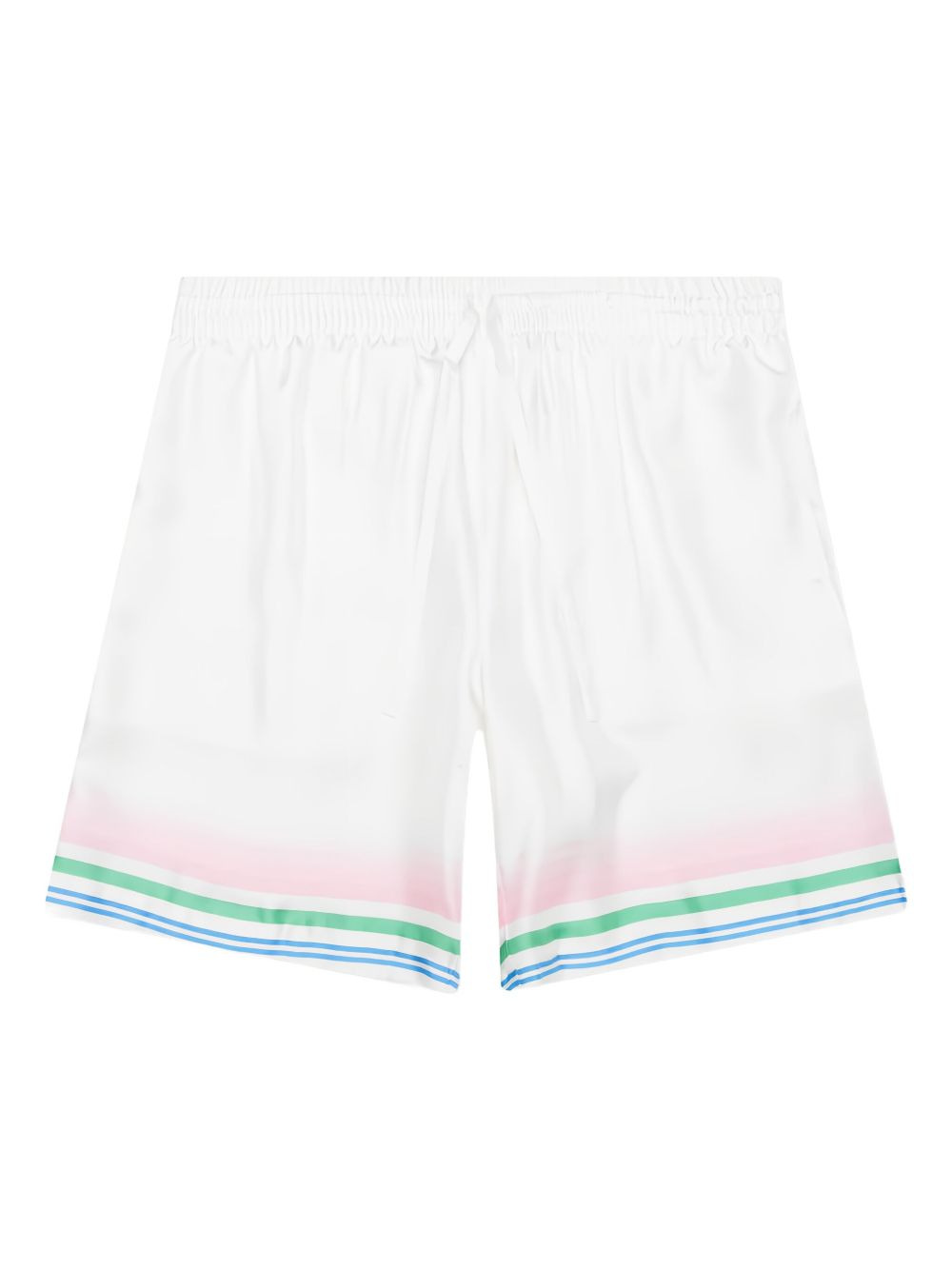 drawstring striped shorts - 2