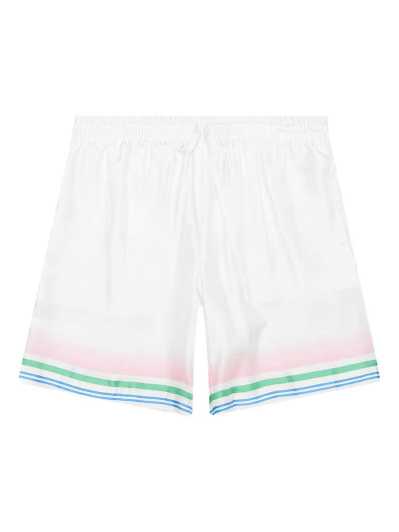 CASABLANCA drawstring striped shorts outlook
