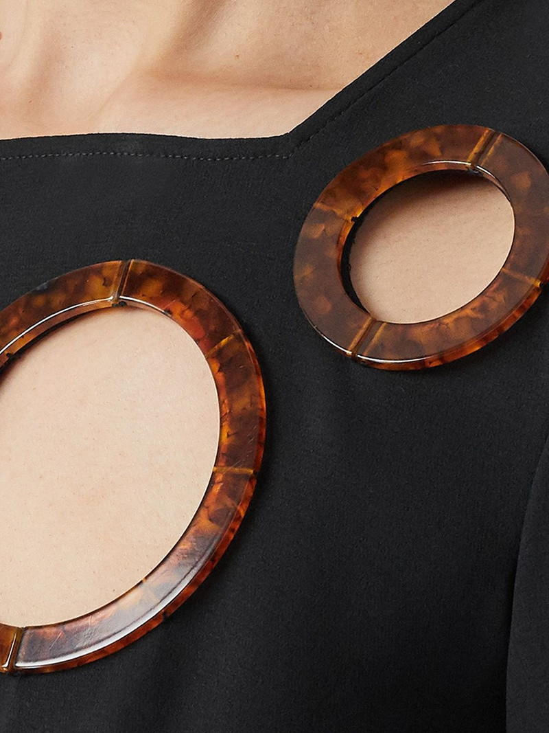 framed cut-out shift dress 5