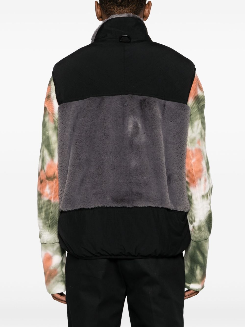 Sherpa logo-patch vest - 4