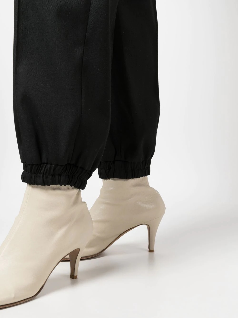 elasticated cotton track-pants - 5