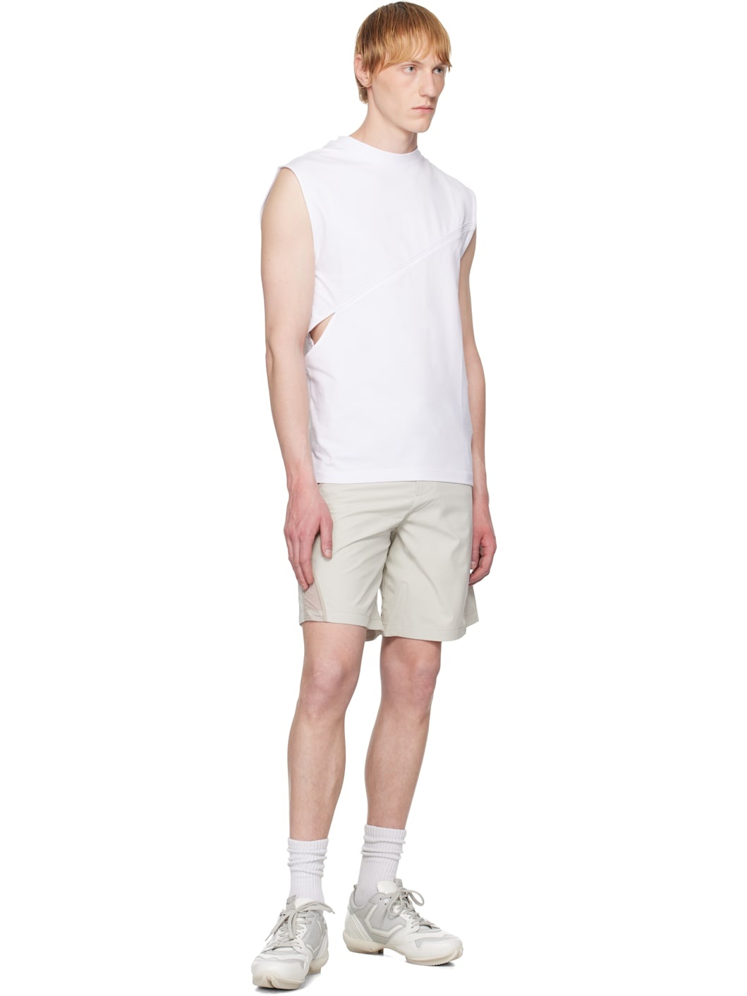 White Pleistos Tank Top - 4