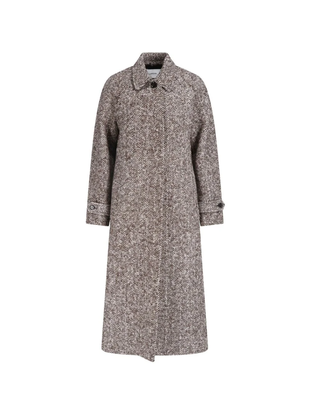 x Sugar herringbone-pattern belted coat - 1