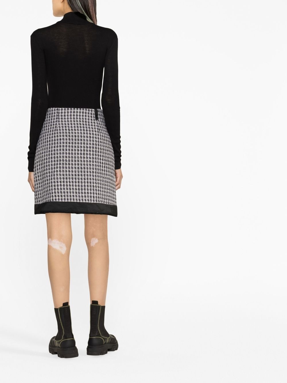 tweed A-line skirt - 3