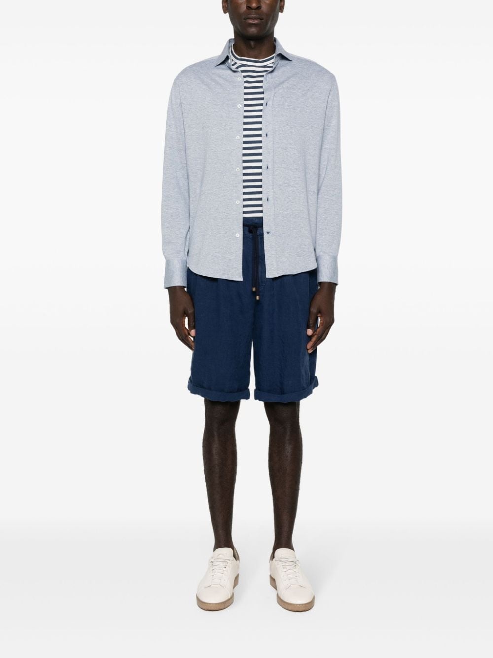 mÃ©lange ribbed shirt - 2