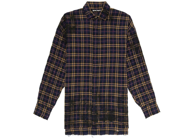 Palm Angels Palm Angels Round Logo Shirt Navy outlook