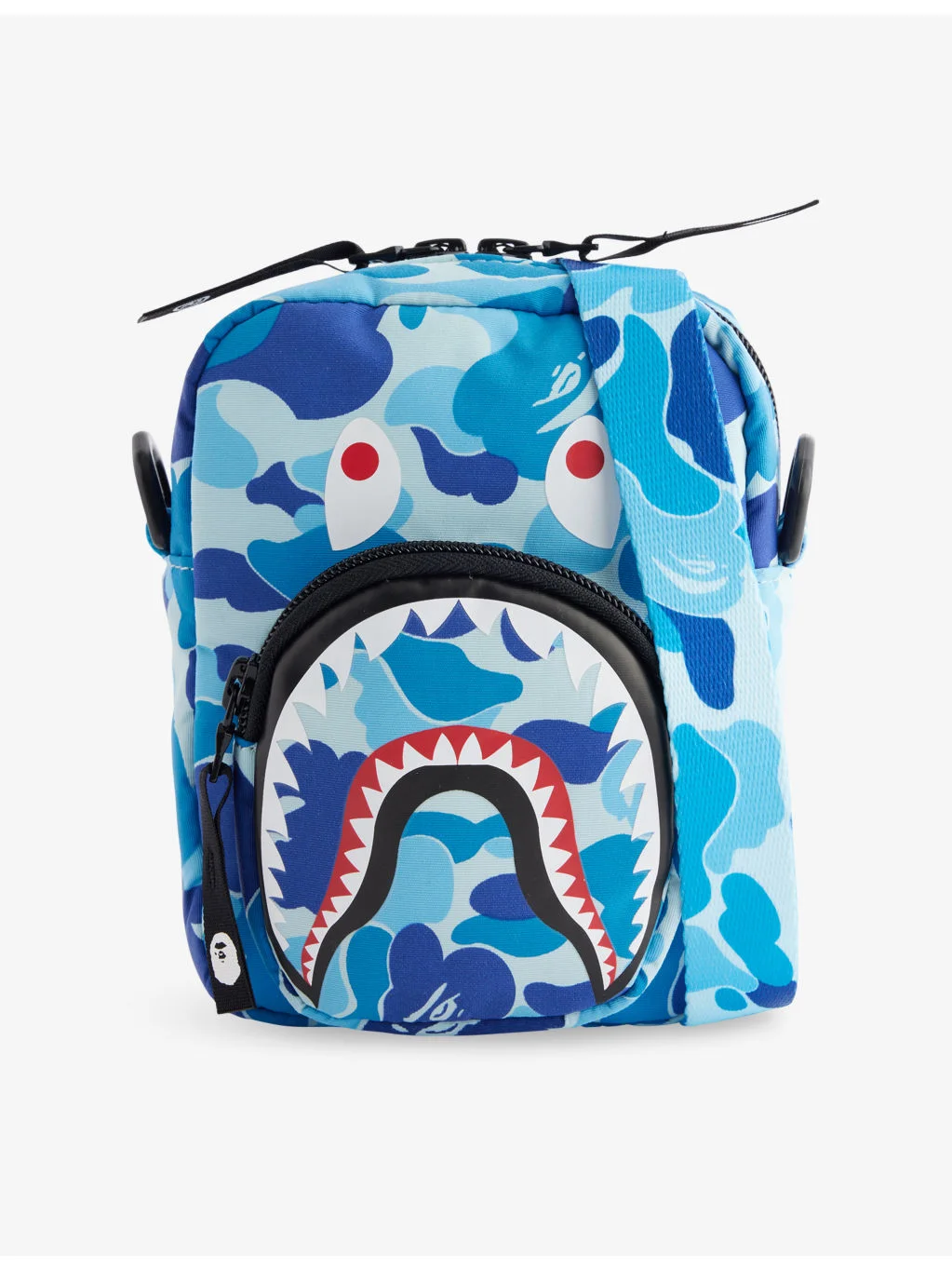 Camo Shark Woven Cross Body Bag - 1