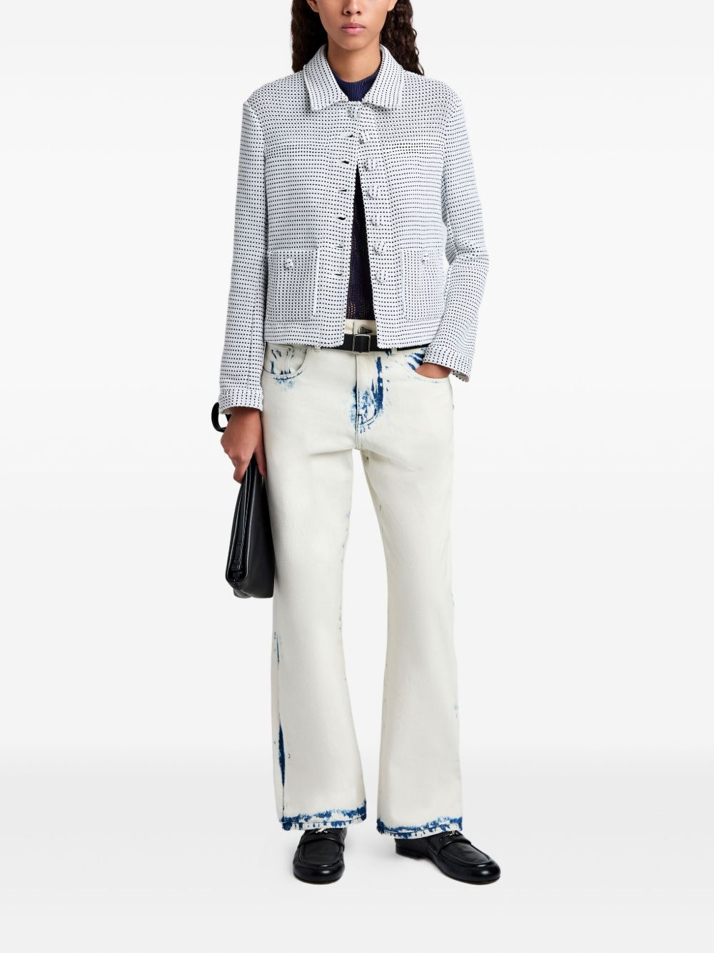textured-pocket jacket - 2