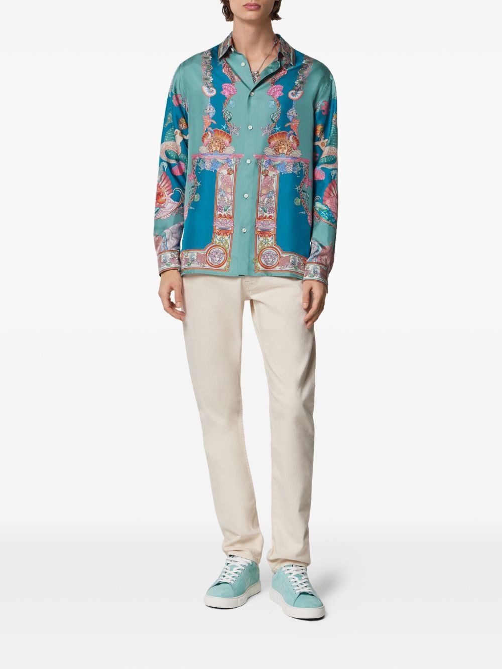 Coral Theatre silk shirt - 2