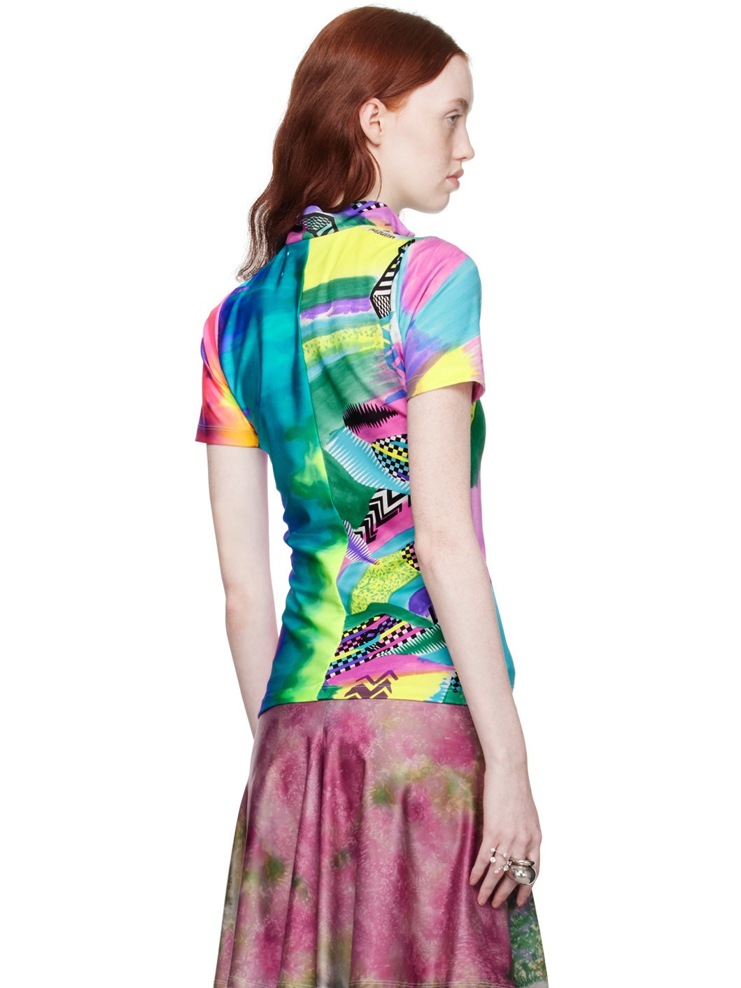 Multicolor Printed T-Shirt - 3