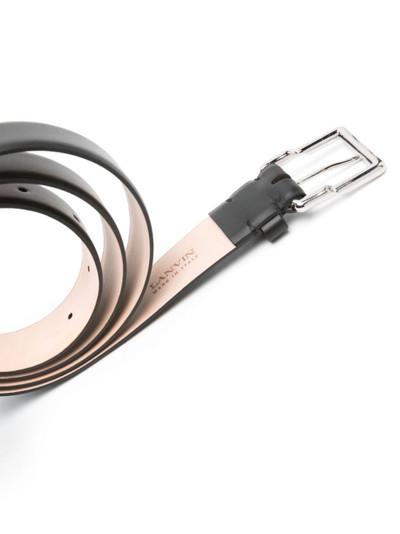 Lanvin engraved-buckle leather belt outlook
