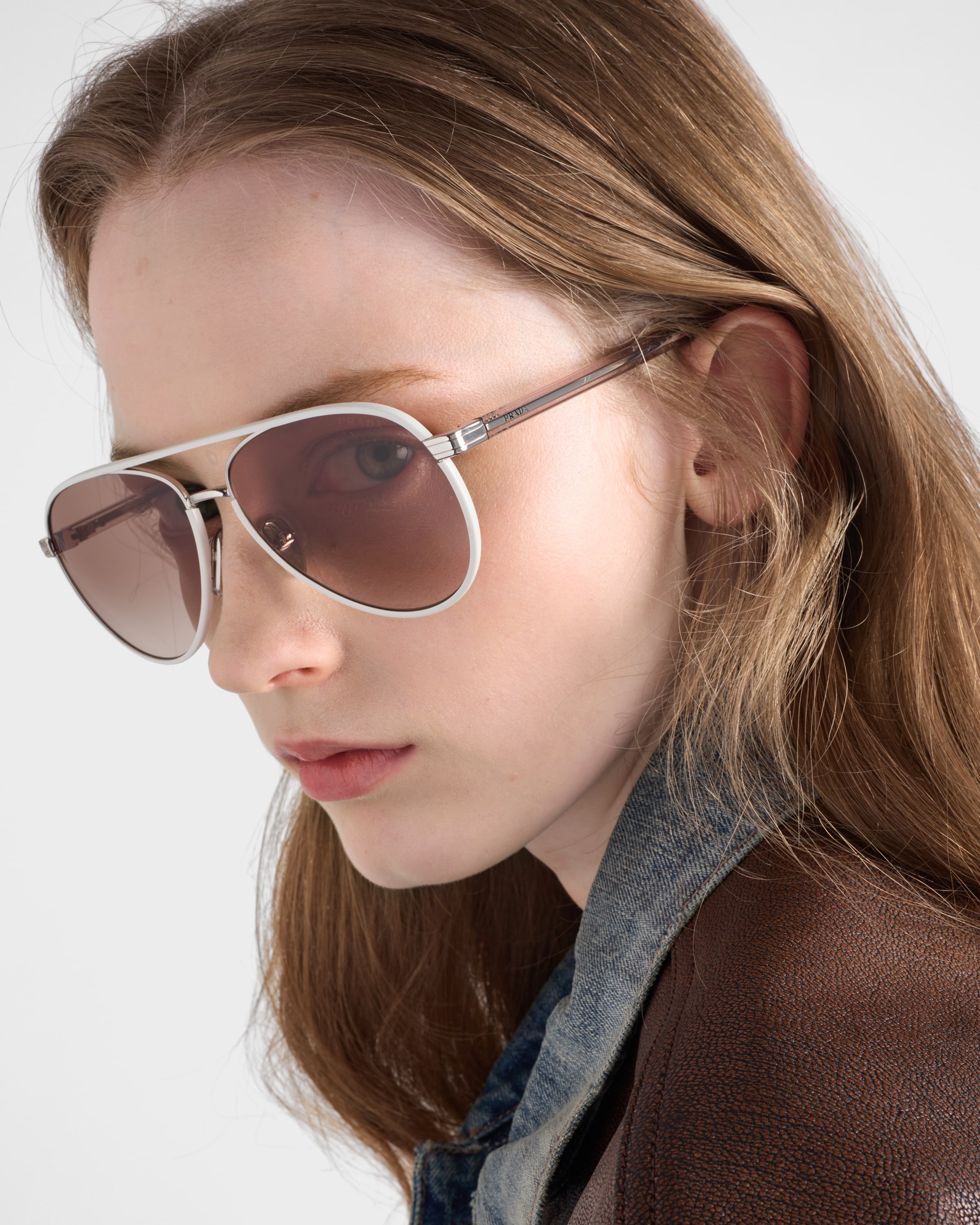 Prada sunglasses with the iconic metal plaque - 6