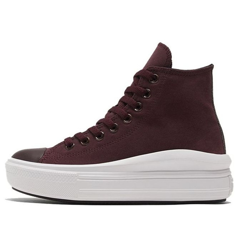 (WMNS) Converse Chuck Taylor All Star High Move 'Diamond Metal - Black Currant' 569544C - 1