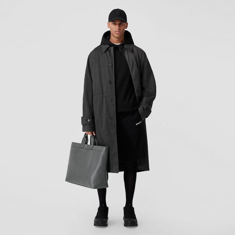 Horseferry Embossed Leather Tote 6