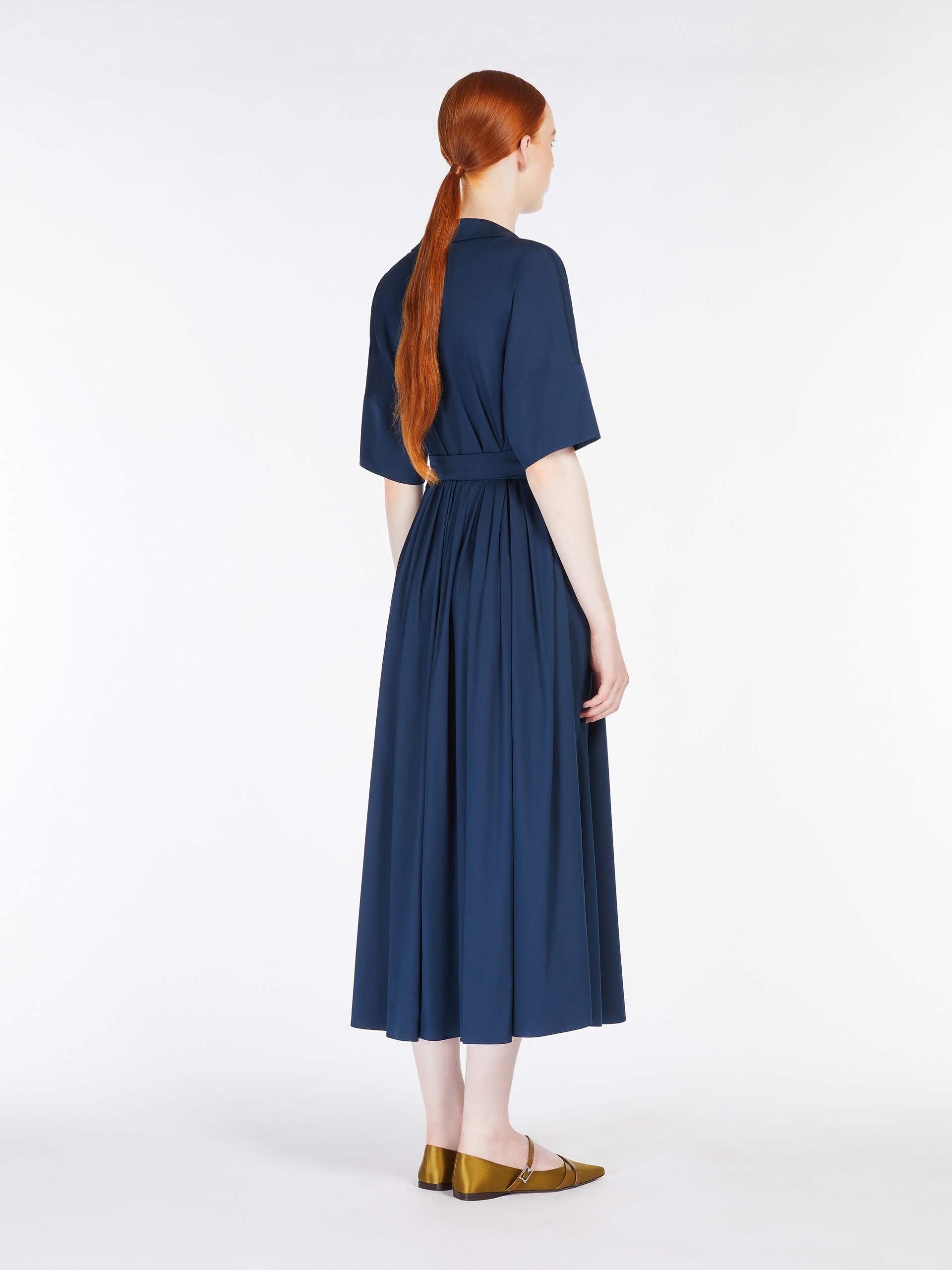 ☆’S Max Mara☆直営店買付☆Stretch Poplin Dress/SARAH S Max Mara SARAH Stretch poplin wrap dress | REVERSIBLE