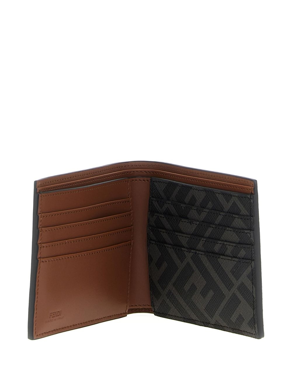 Squared FF leather wallet - 3