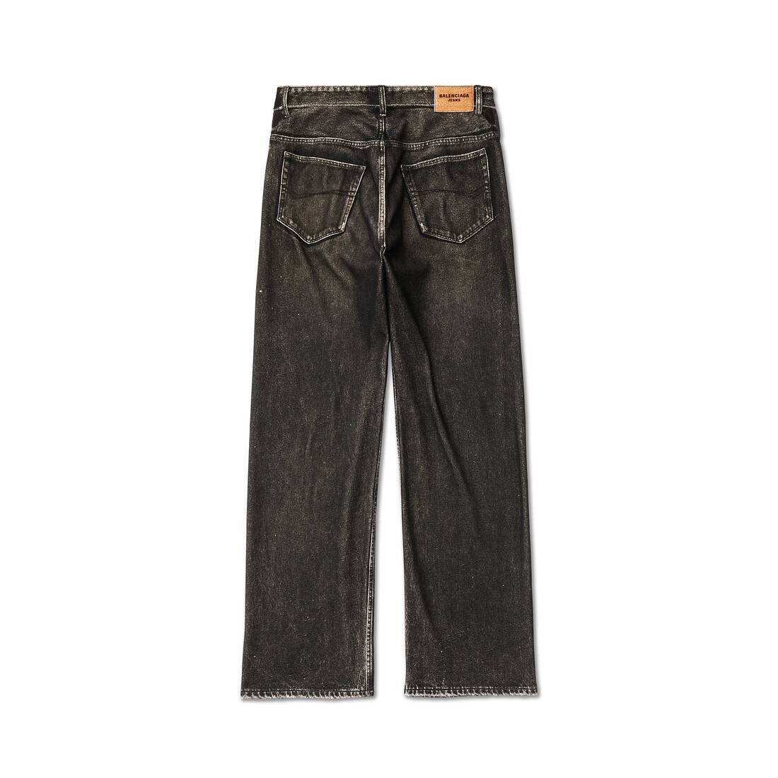 Denim Trompe L'œil Pants in Black - 6