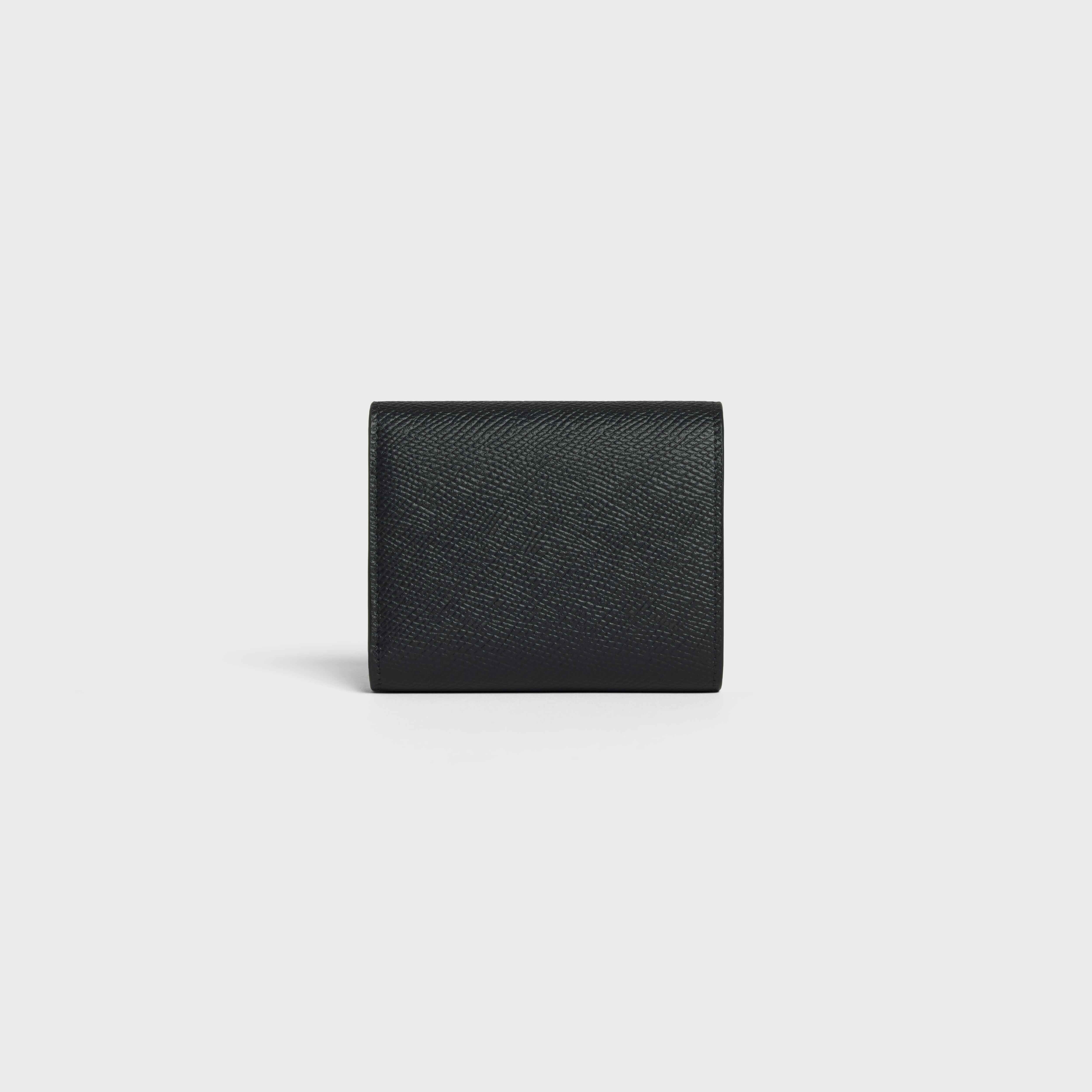 Small trifold wallet in Grained calfskin - 3