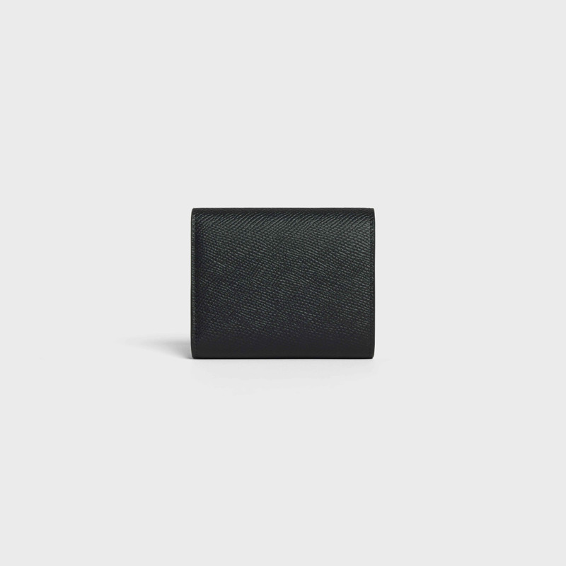 Small trifold wallet in Grained calfskin 3
