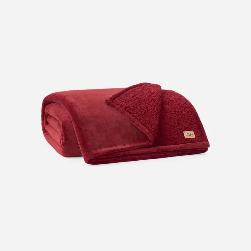 ® Avery XL Throw 90"x92" Blankets in Coffee Berry - 1