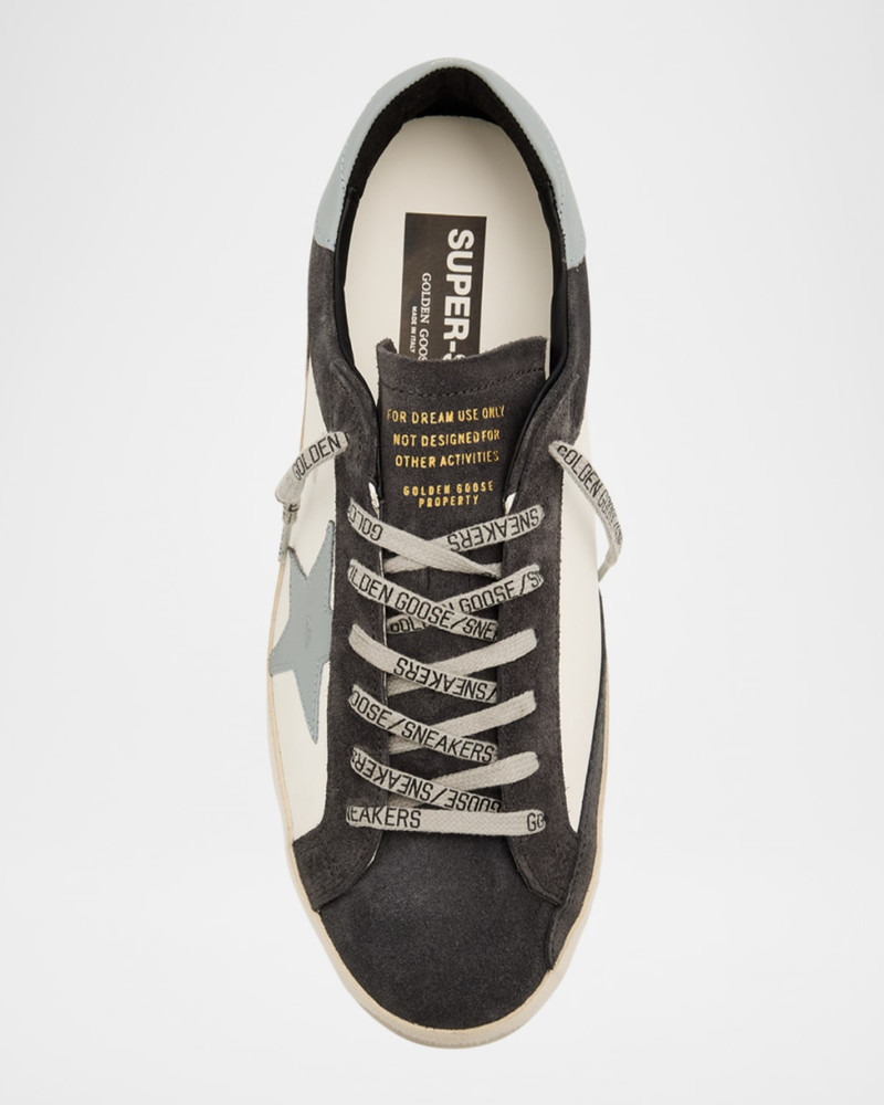Men's Super-Star Leather and Suede Low-Top Sneakers 6