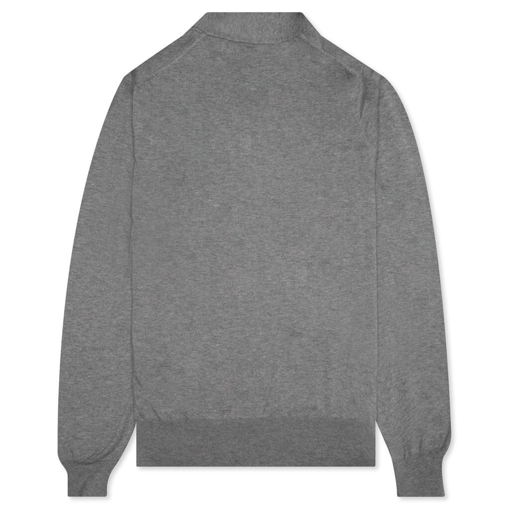 LITTLE RED HEART CARDIGAN - GREY - 2