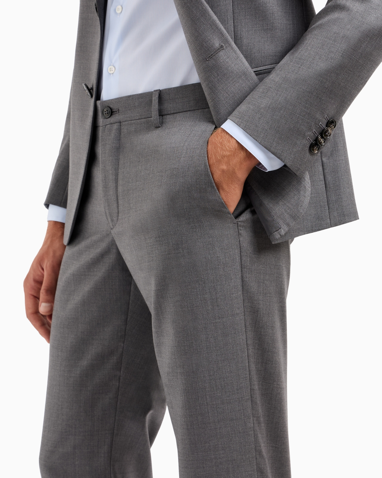 Single-breasted Soho Line suit in virgin wool and cashmere - 6
