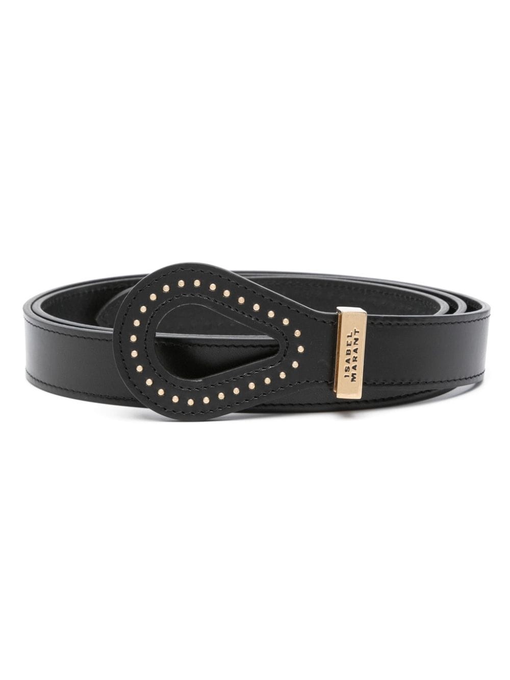 Brindi studded leather belt - 1