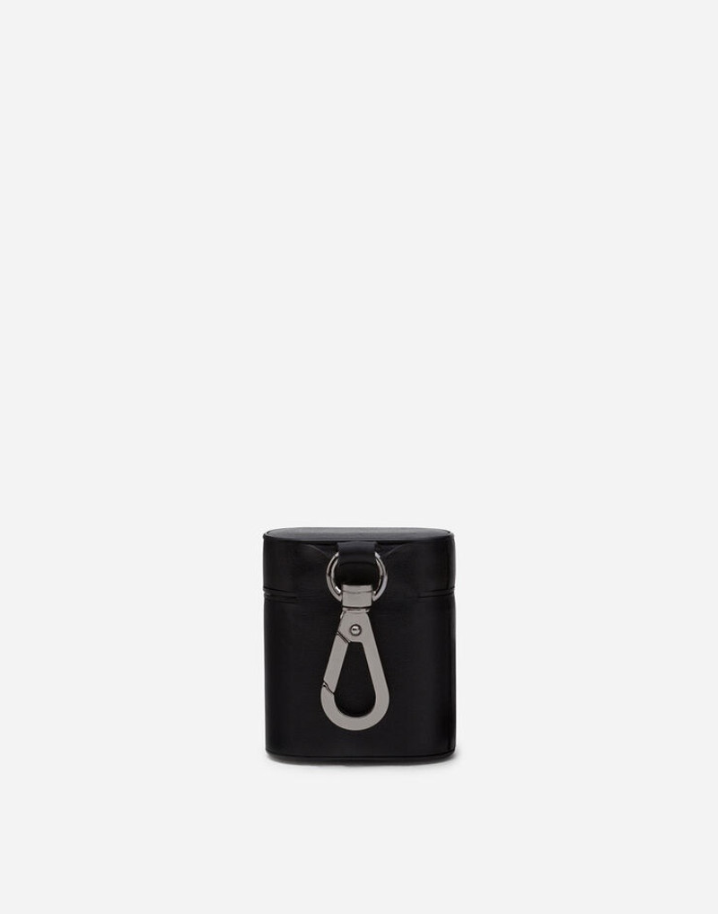 Calfskin airpods case with printed logo 3