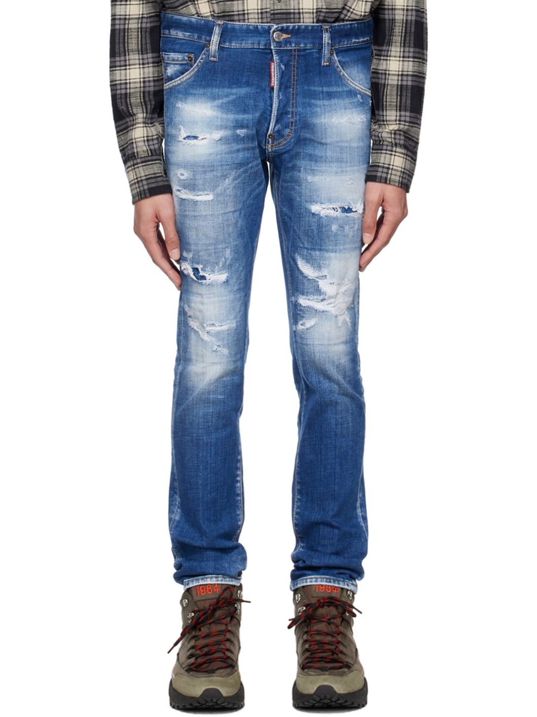 Blue Slash Wash Cool Guy Jeans - 1