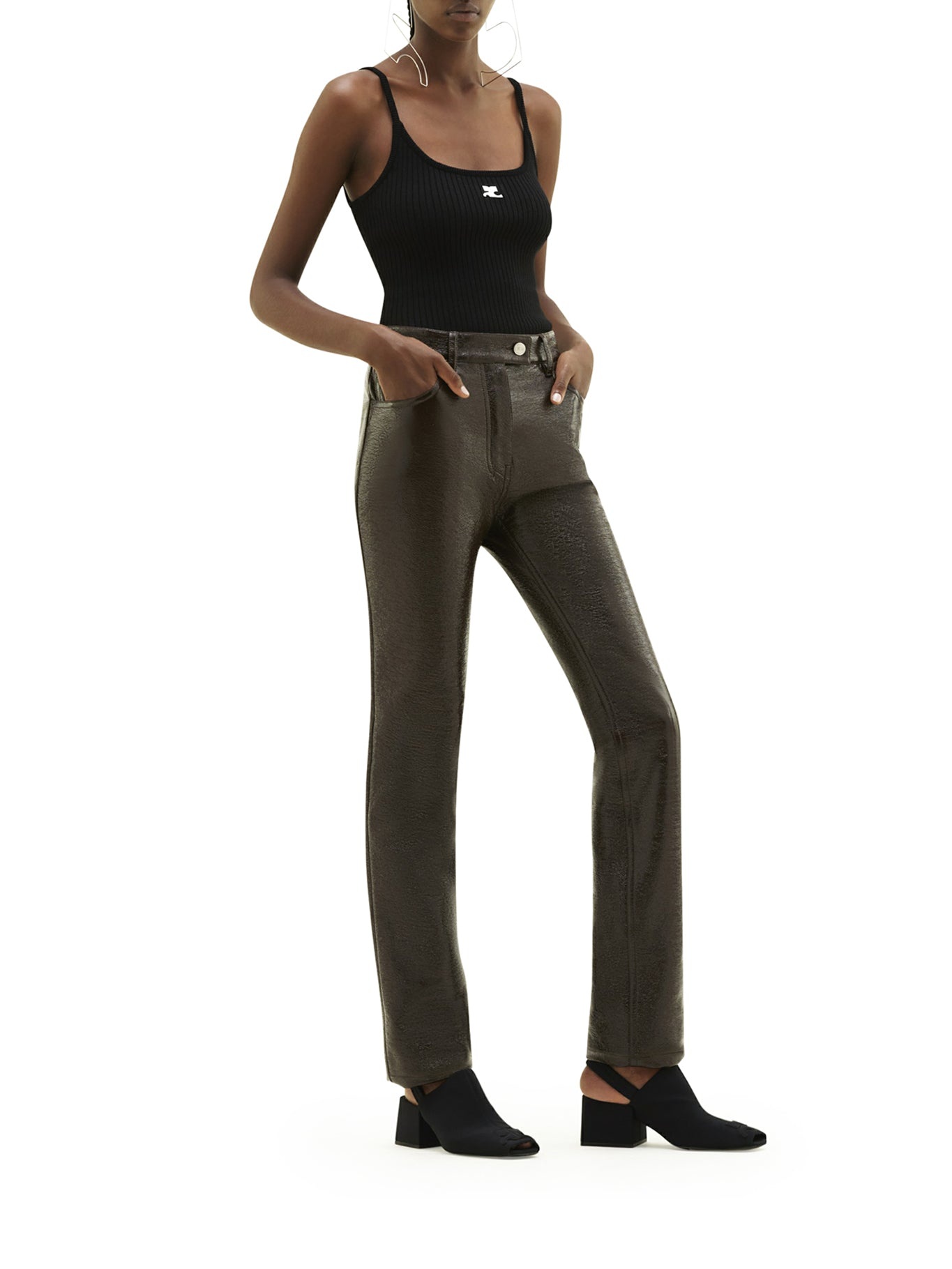 REEDITION RIB KNIT TANK TOP - 3