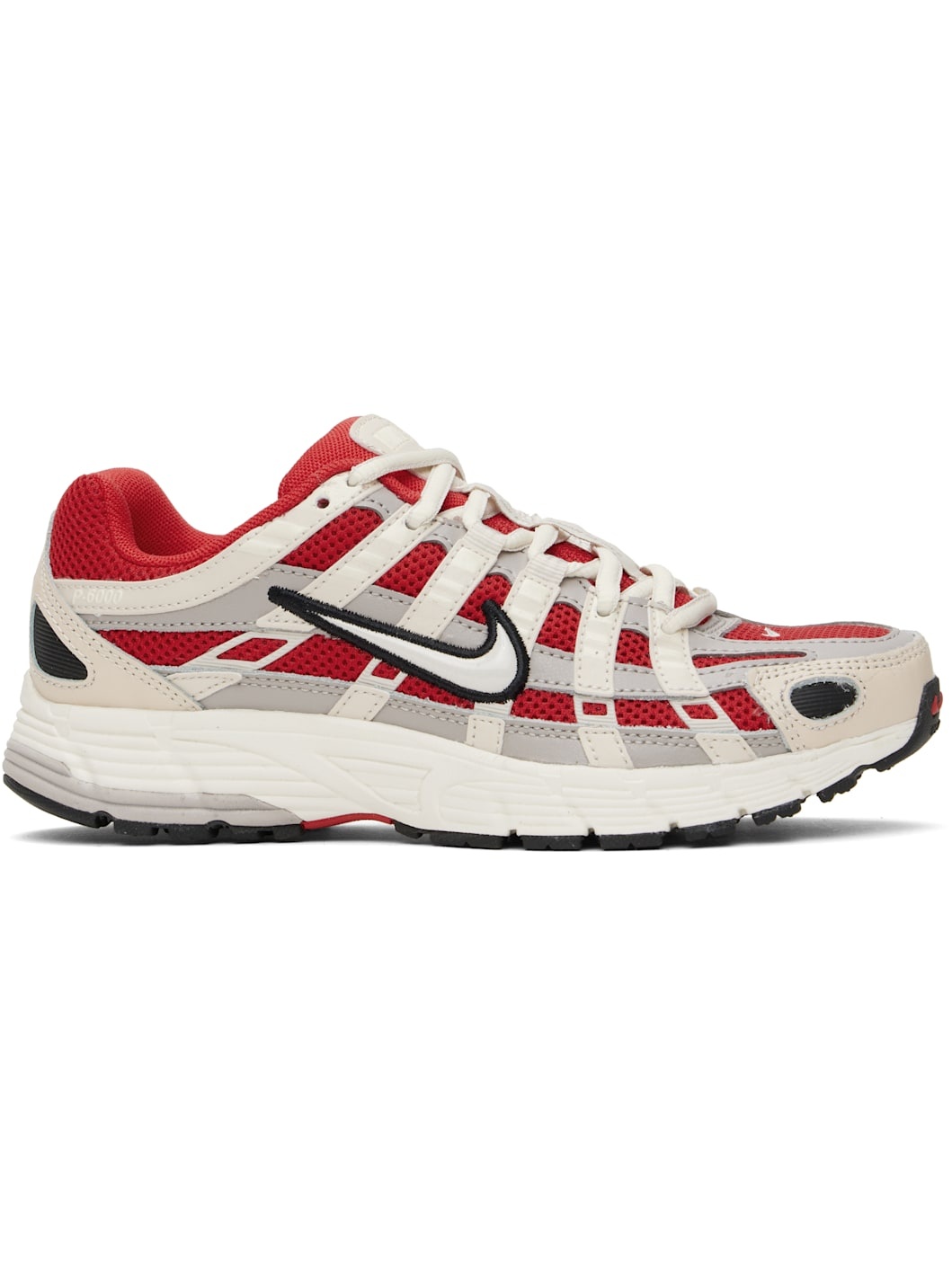 Red & Off-White P-6000 Sneakers - 1