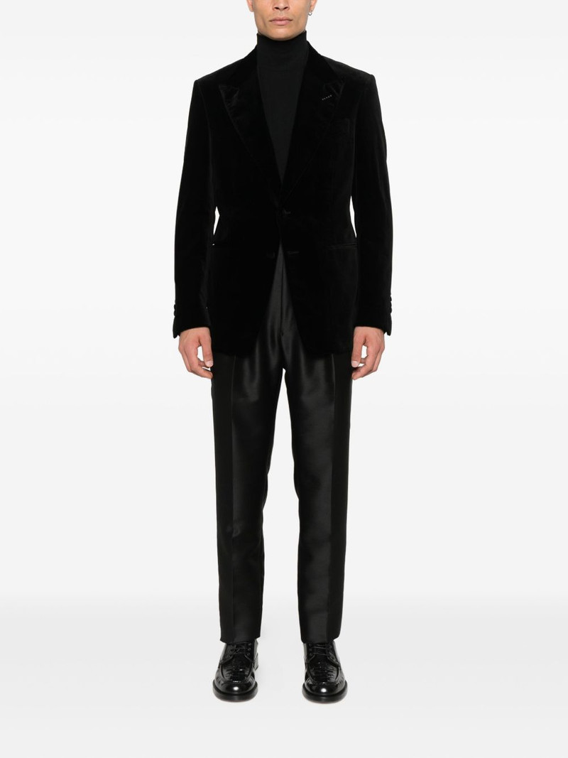 TOM FORD single-breasted velvet jacket outlook