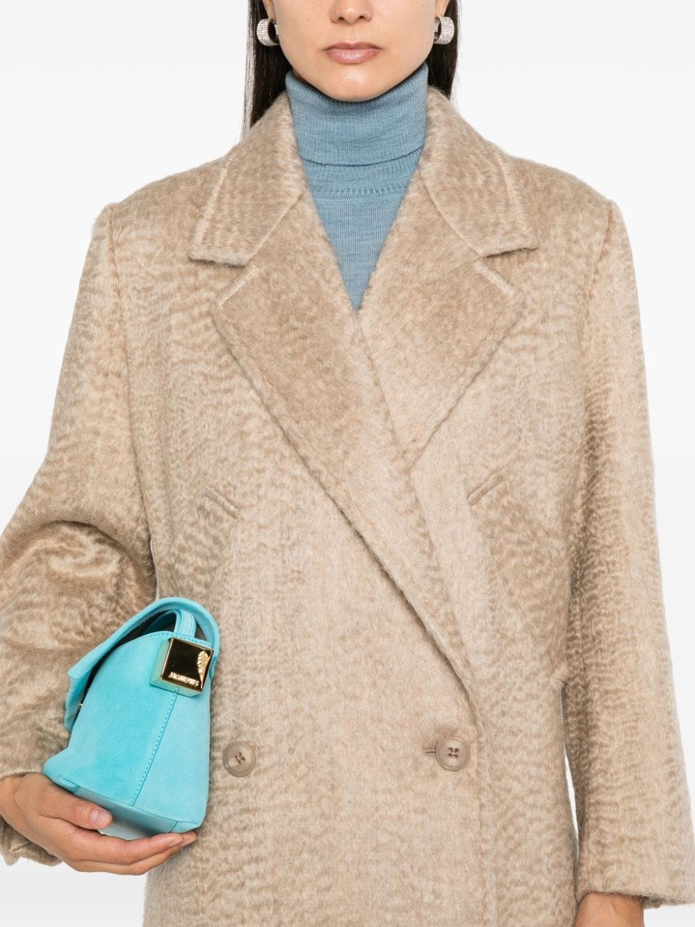 brushed coat - 5
