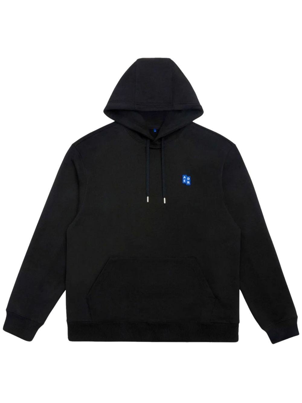 logo-tag cotton hoodie - 1