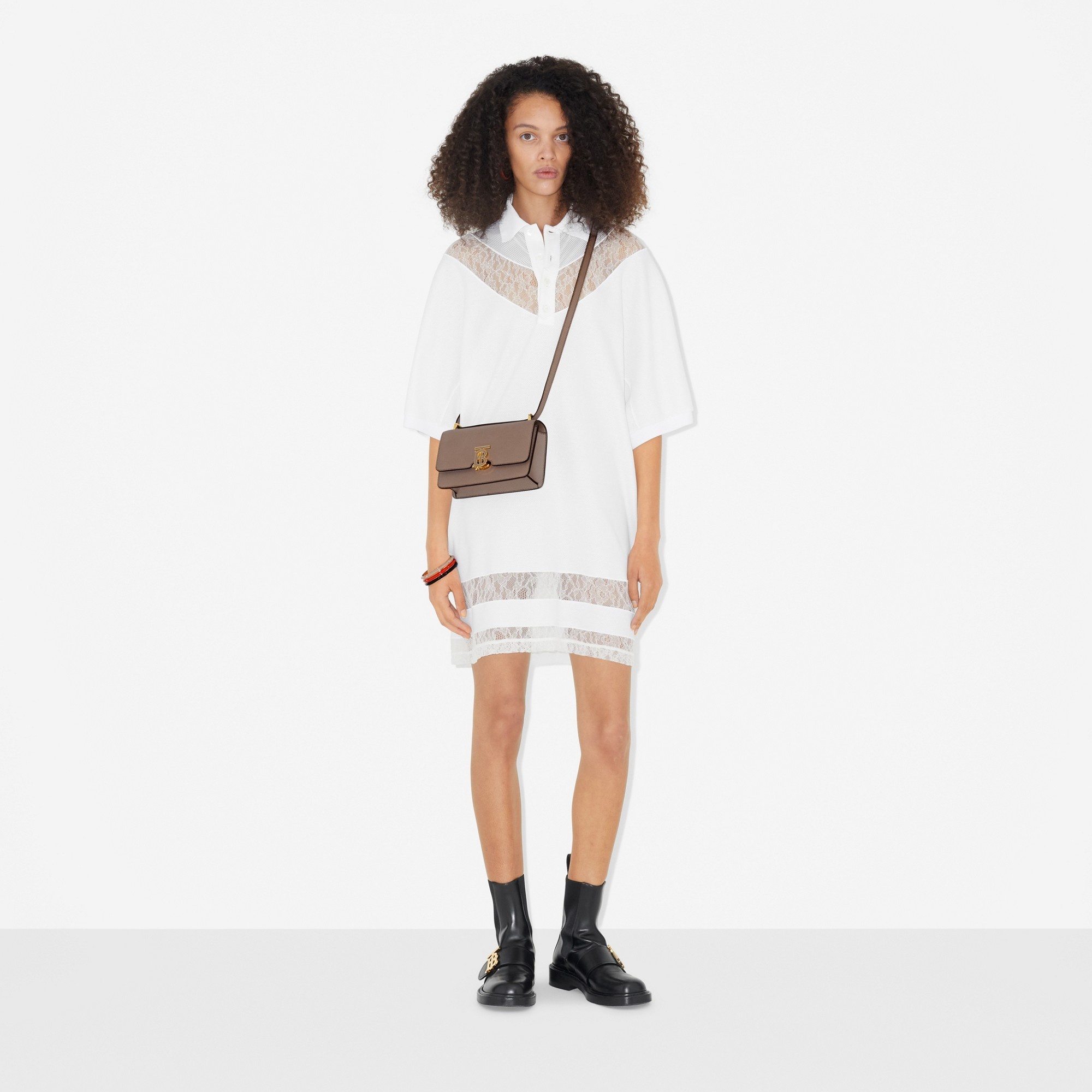 Grainy Leather Mini TB Bag - 4
