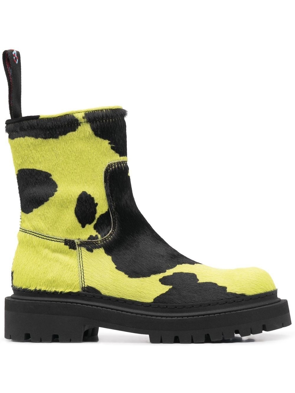 mid-calf textured boots - 1