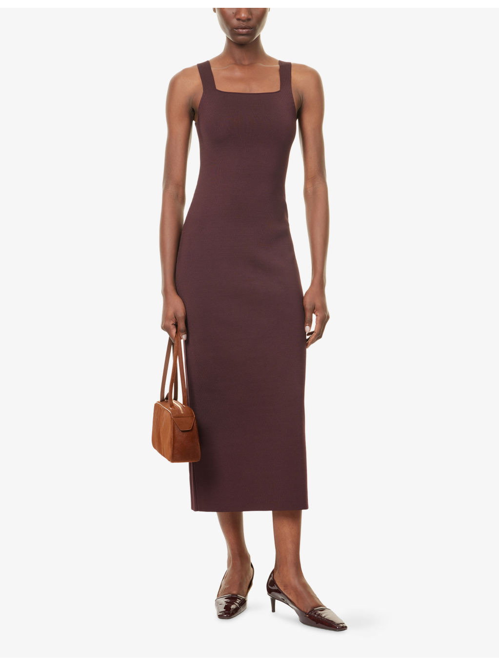 Dixi Square-Neck Knitted Maxi Dress - 2