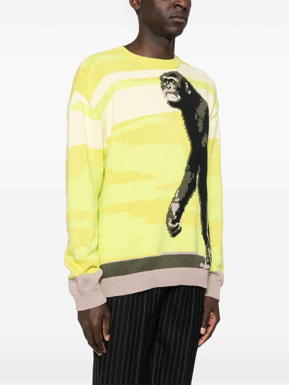 intarsia-knit sweater - 3
