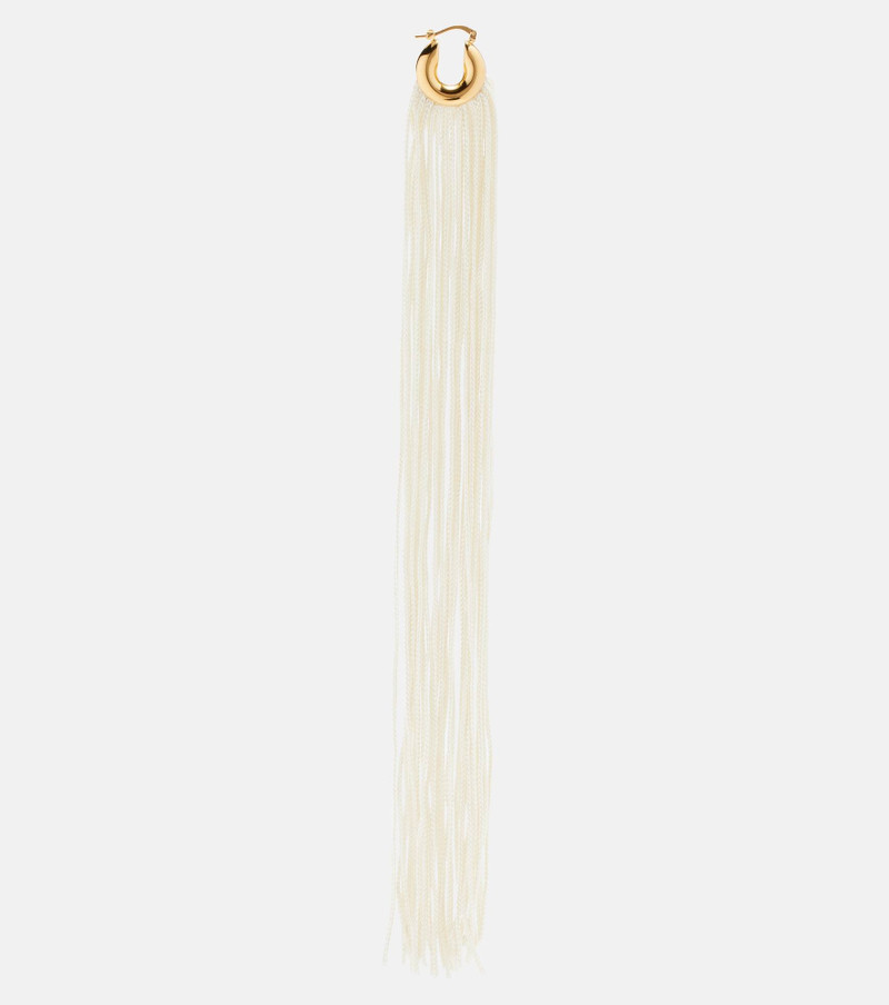 Jil Sander Fringed hoop earrings outlook