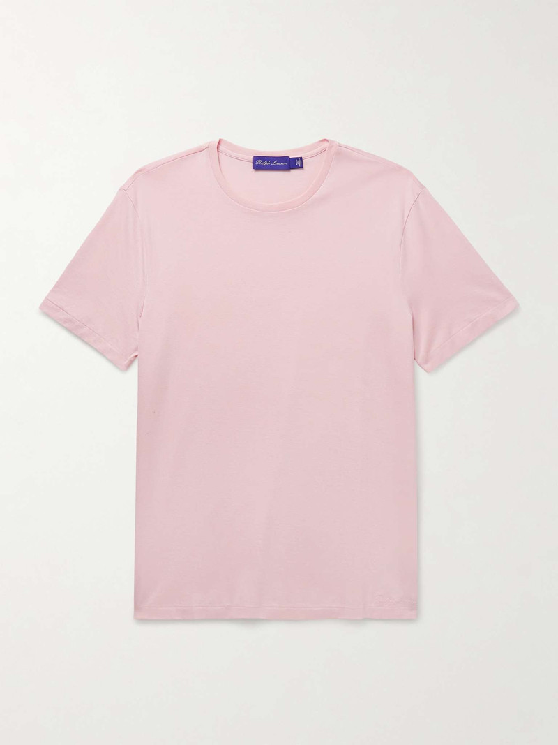 Logo-Embroidered Cotton-Lisle T-Shirt - 1