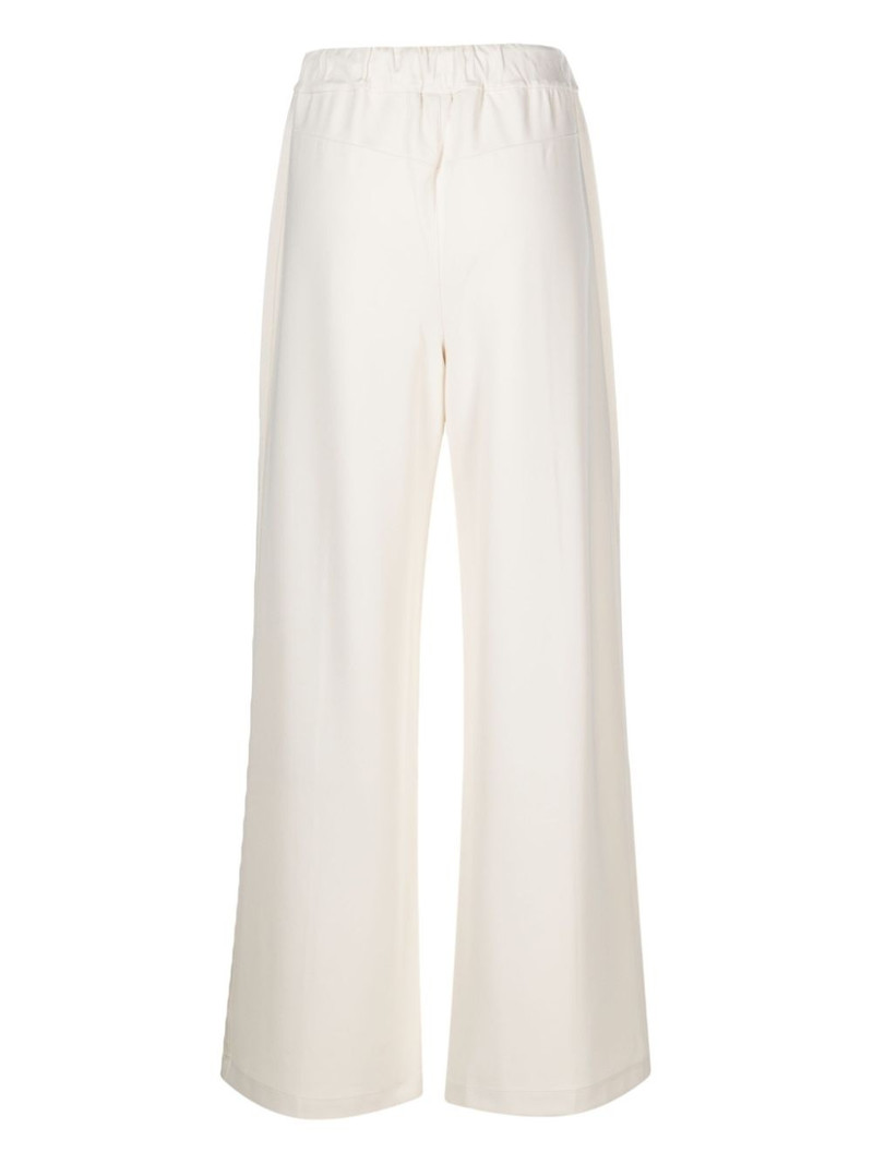 BOSS technical-jersey wide-leg trousers outlook